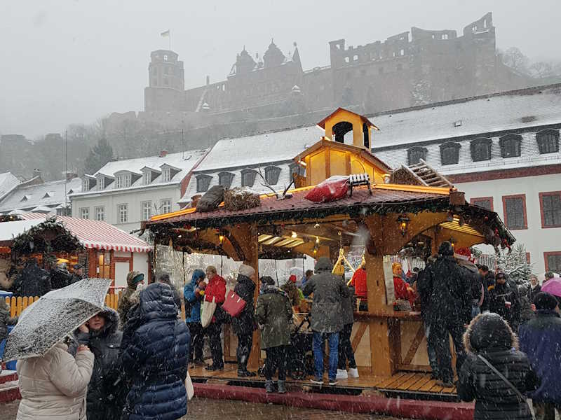 Mercado de Natal em Heidelberg